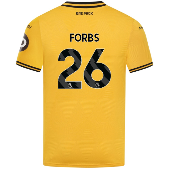 Wolverhampton Wanderers Kits Shop | 26 FORBS Wolves Jerseys and Gear