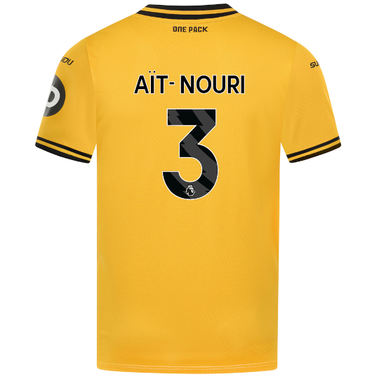 Wolverhampton Wanderers Kits Shop | 3 AIT-NOURI Wolves Jerseys and Gear